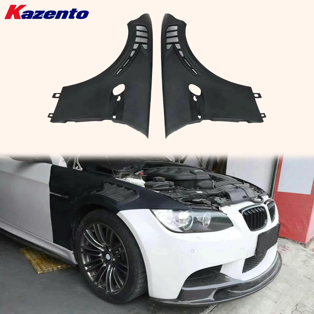 

Front Fenders Pair RS Style Fiberglass Unpaint For BMW 3 Series E92 Real M3 Coupe 2006-2013