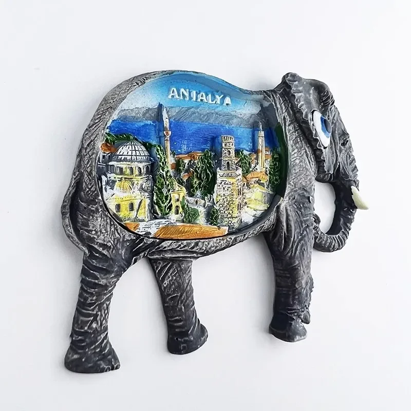 تركيا مغناطيس الثلاجة الجانب السفر الهدايا التذكارية أنطاليا ألانيا كيمير ملصقات الثلاجة هدايا عيد ميلاد صور ملصقات الحائط المغناطيسي