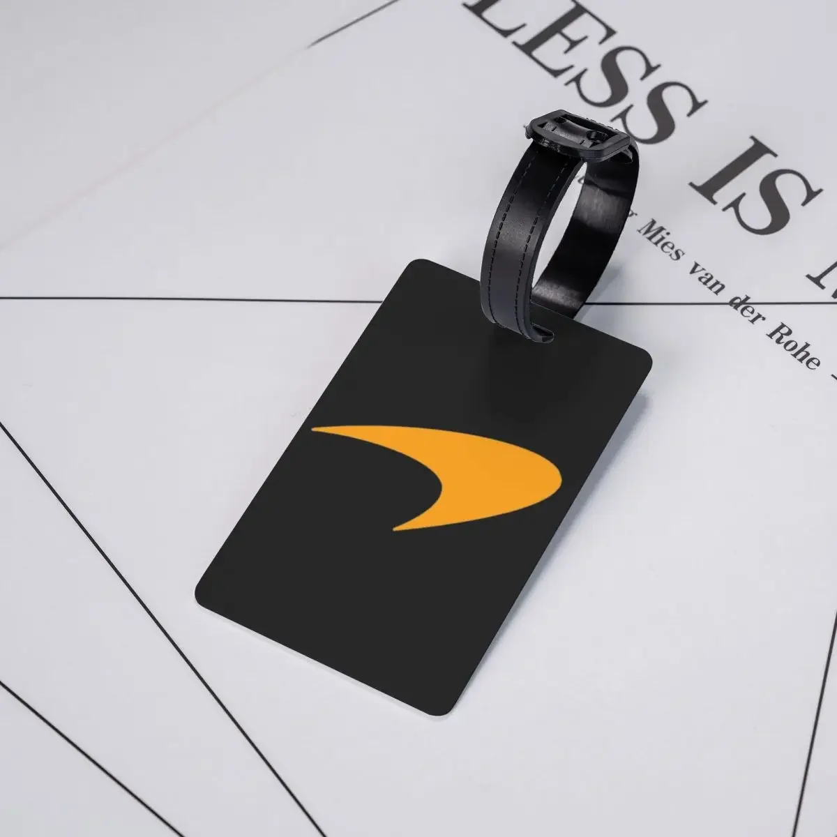 M-McLarens البابايا شعار علامات الأمتعة حقيبة اكسسوارات السفر لطيف الأمتعة الصعود علامة التسمية حامل معرف اسم العنوان