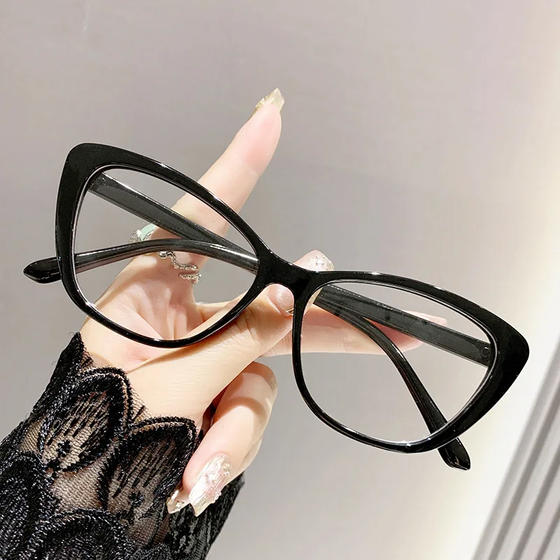 Cat Eye Lesebrille Für Frauen Anti Blaues Licht Zum Lesen Presbyopie Brille Retro Computer Hyperopie Brille + 1,0 + 1,5 + 2,5 – Detail 1