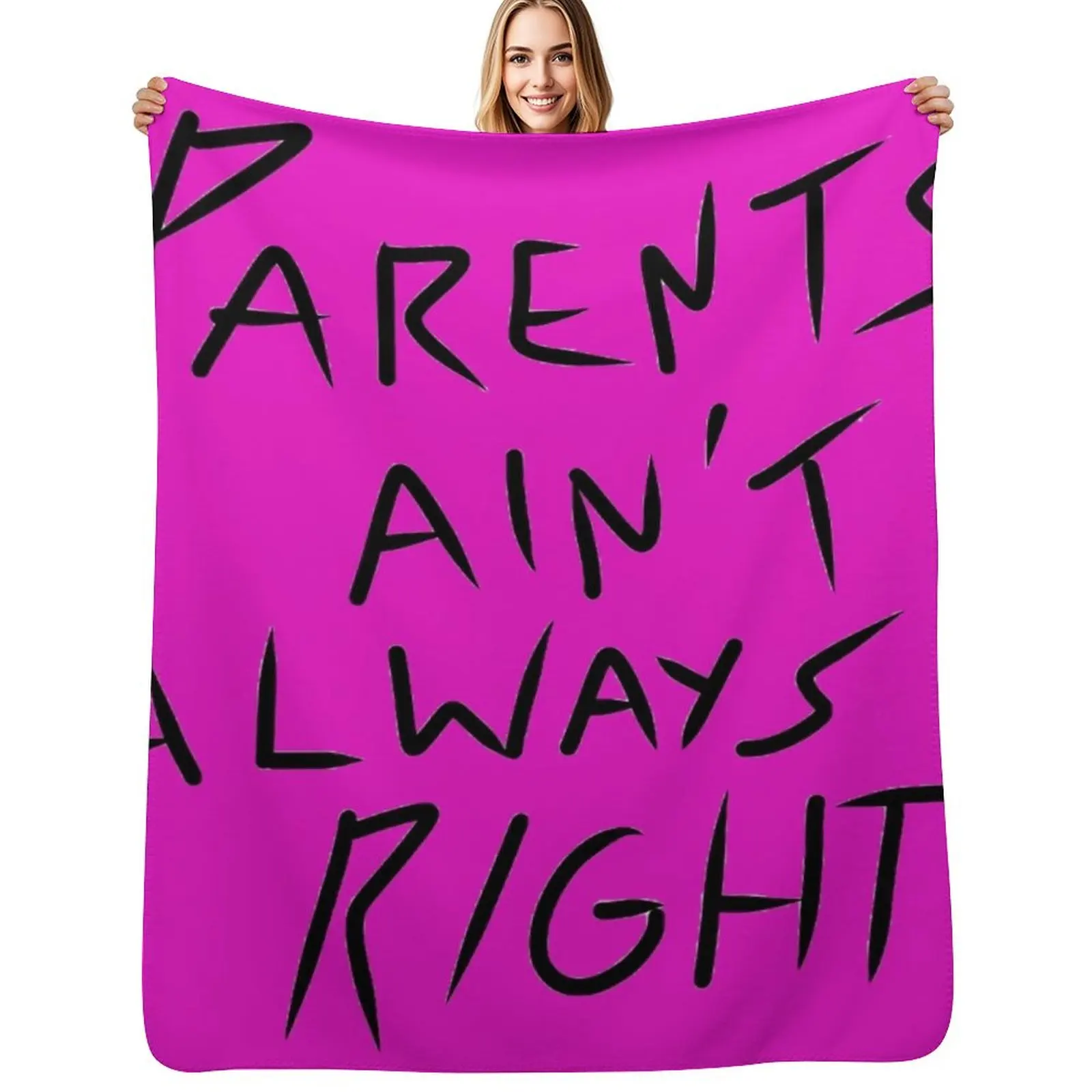 

Parents ainat always right Throw Blanket Soft Beds Thin wednesday Designers Blankets