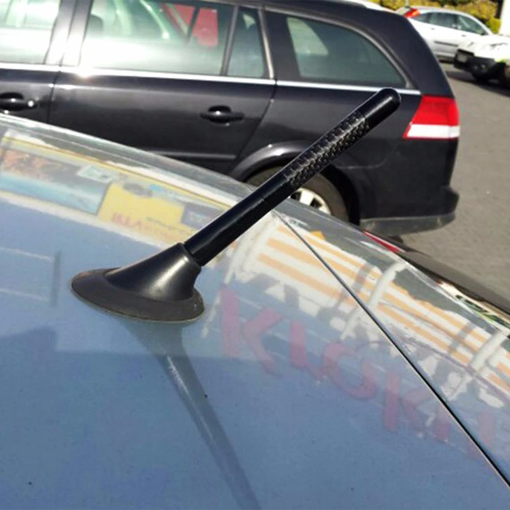 Car Aerial Antenna 4.7 Inch For MITSUBISHI COLT MIRAGE FTO MAGNA LANCER RALLIART Exterior Tuning Accessories Carbon Fiber Decor