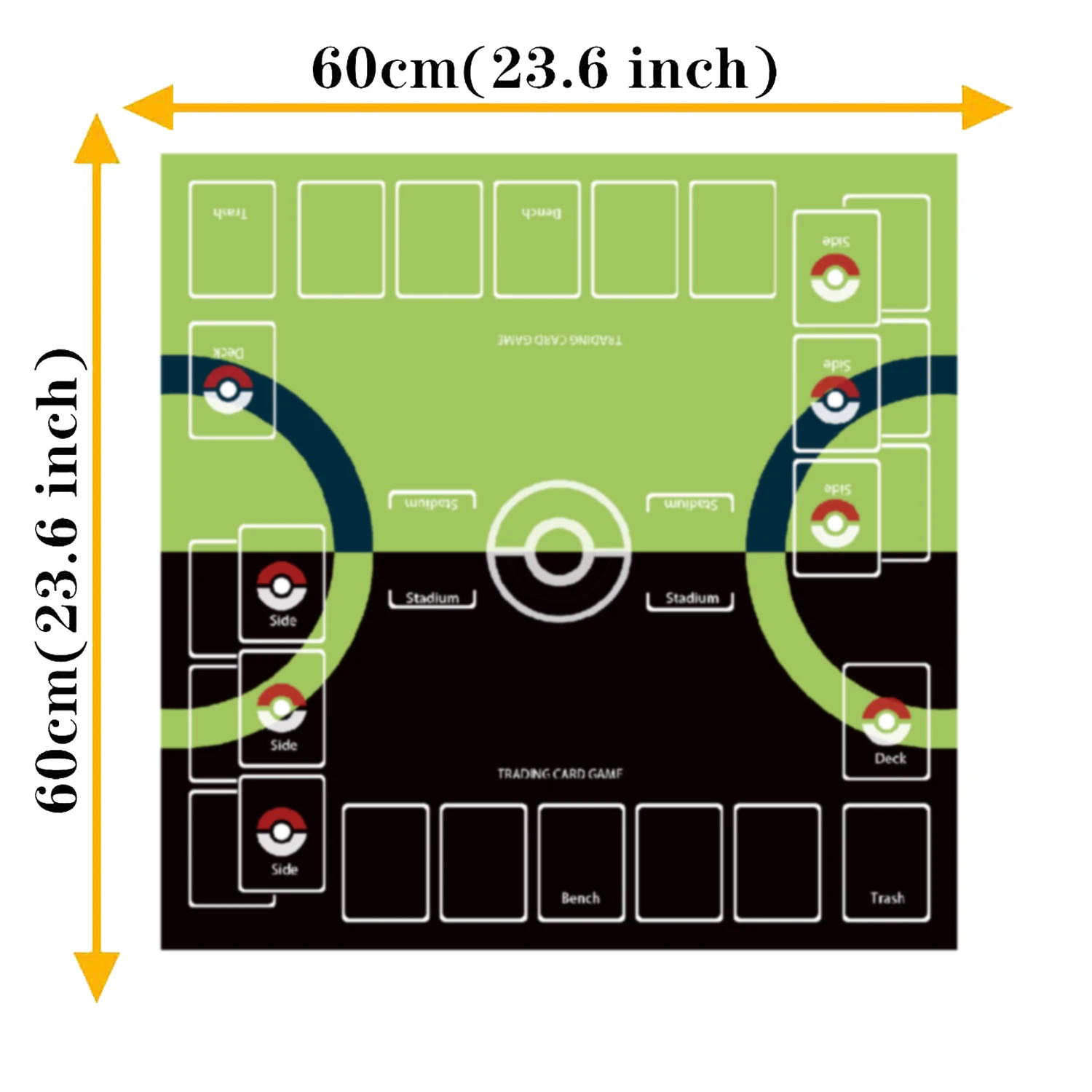 PTCG Playmat 트레이딩 카드 게임 매트 테이블 매트에 대한 전용 카드 놀이 어린이를위한 장난감 선물