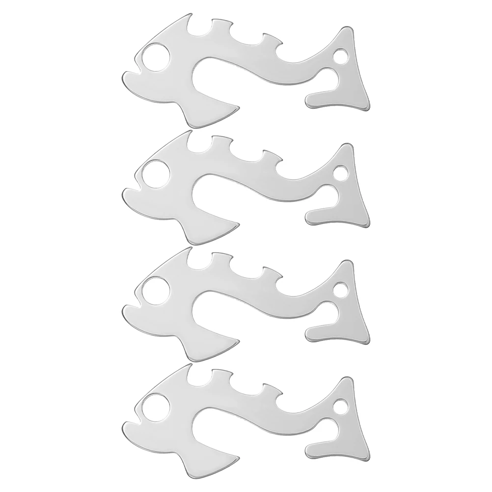 

4 Pcs Stainless Steel Rope Adjuster High Strength Heavy Duty Tent Cord Tensioner Compact Multiple Fixing Points