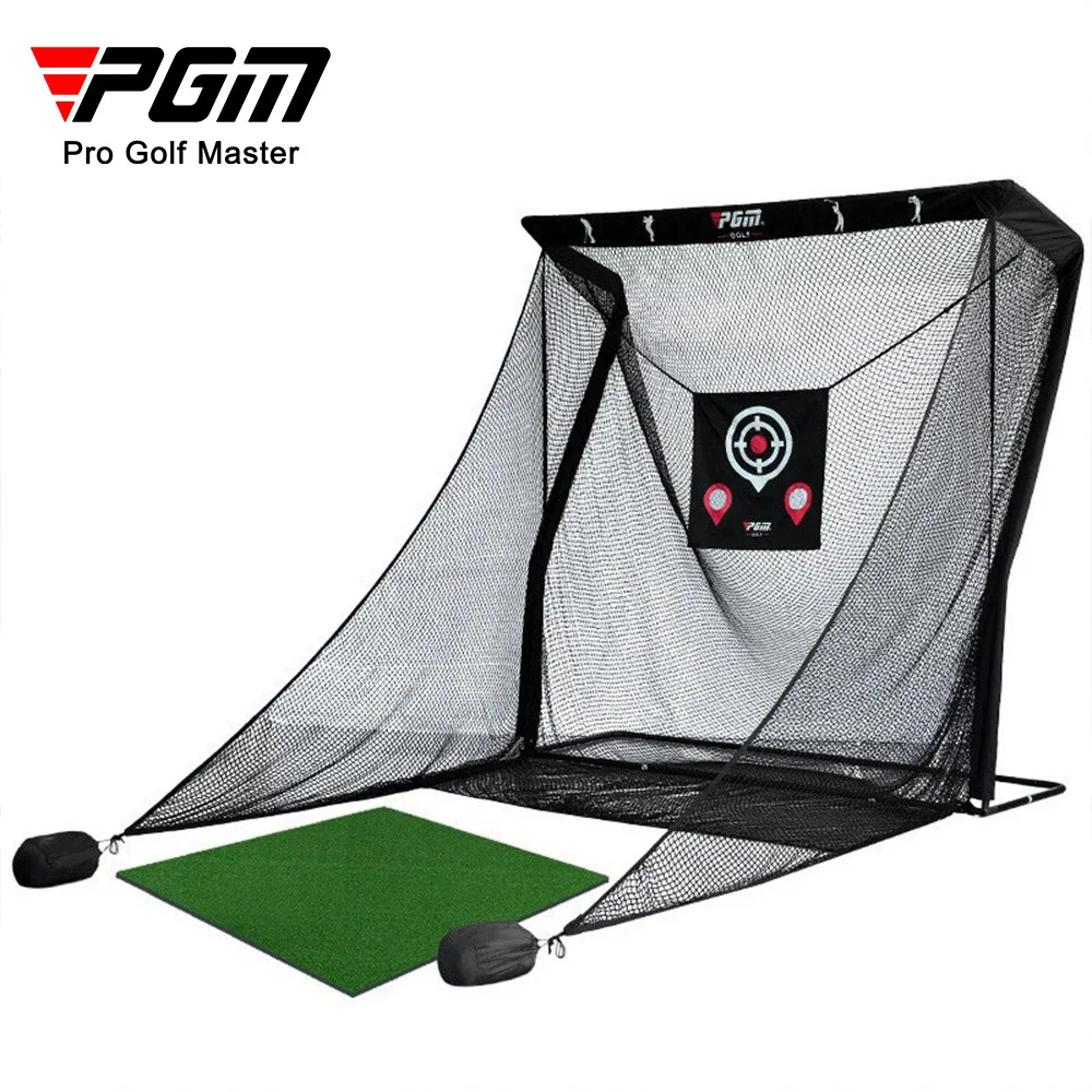 

PGM Golf Practice Net Swing Training Aid with Anti Rebound Hitting Net