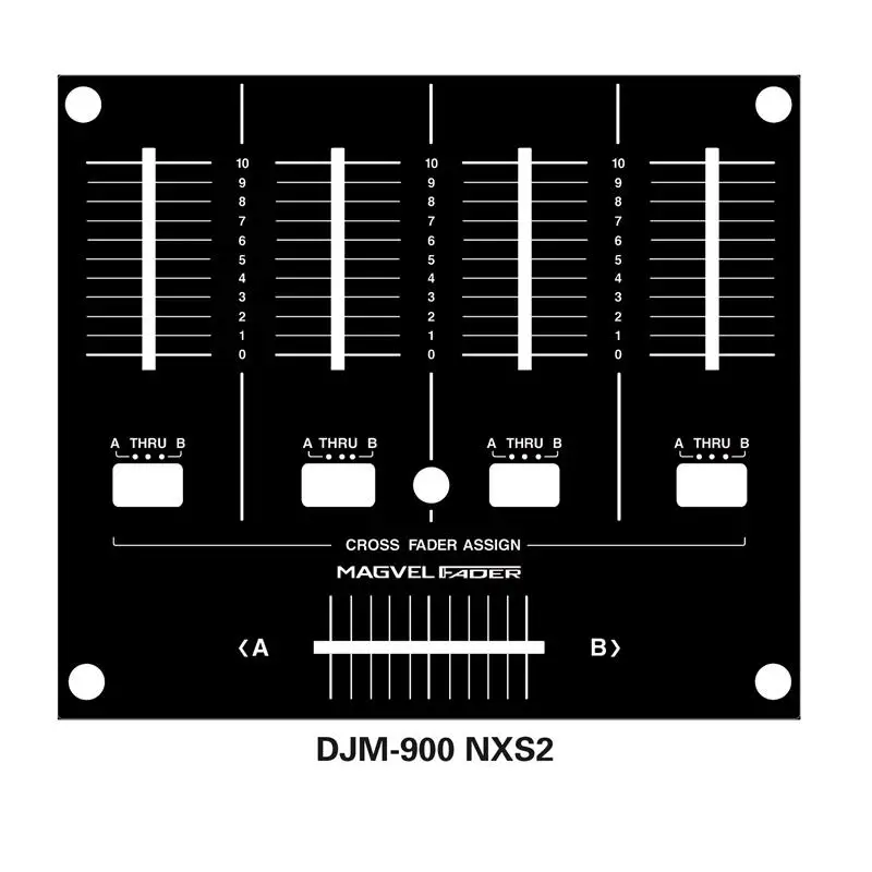 Pioneer 900 3rd Generation Mixer DJM-900NXS2 Fader Lower Panel Protection Film Fine Scrub Spot