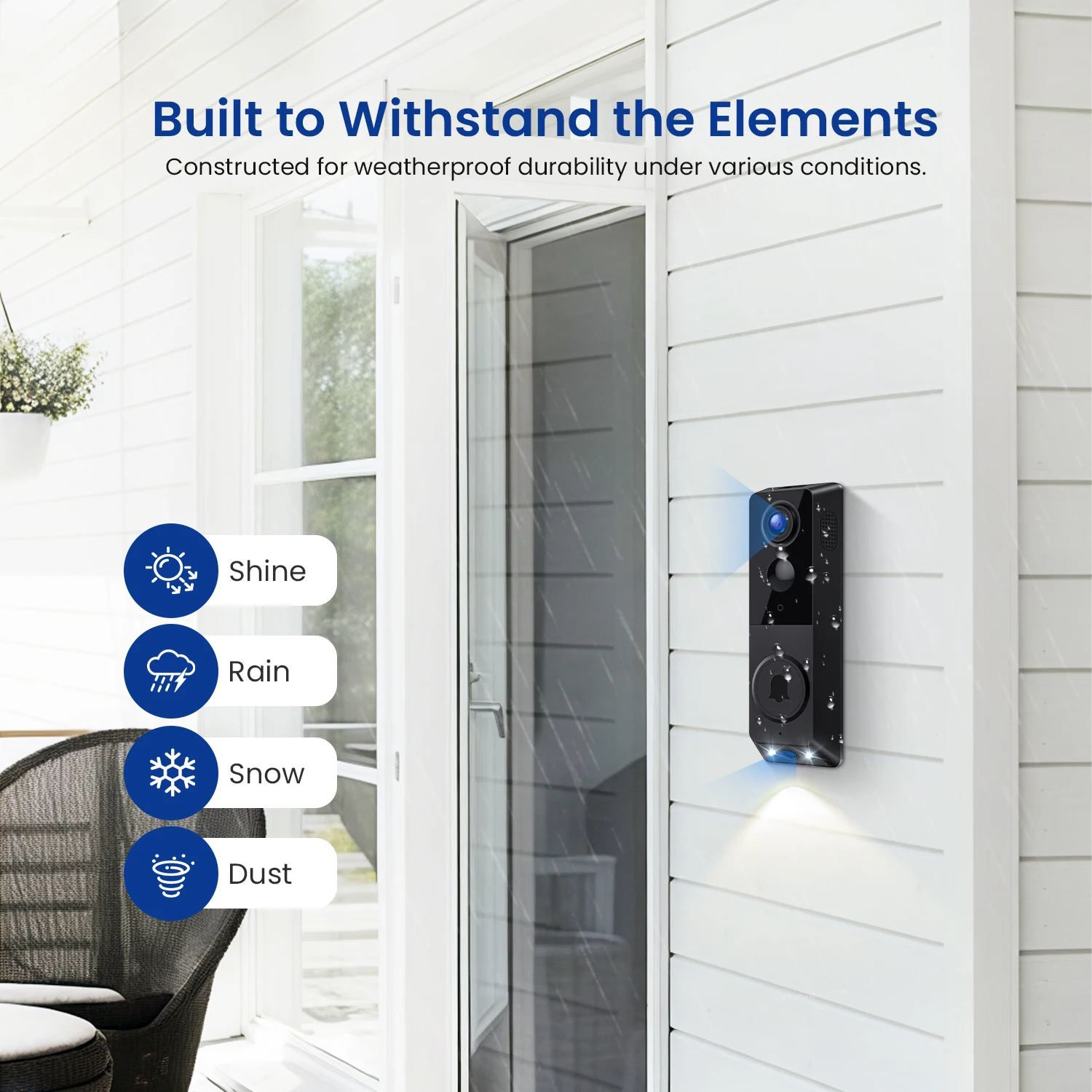 Outdoor Wireless Doorbell Camera Wifi 2-way Intercom Video Motion Detection Smart Home Remote Control Digital Door Peepholes