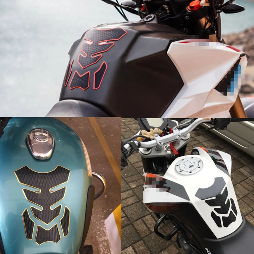 

3D Fuel Tank Sticker for Motorcycle Tank Pad Fish Bone Mat Oil Gas Tank Protector Motorcycle Cover Decal Decoration