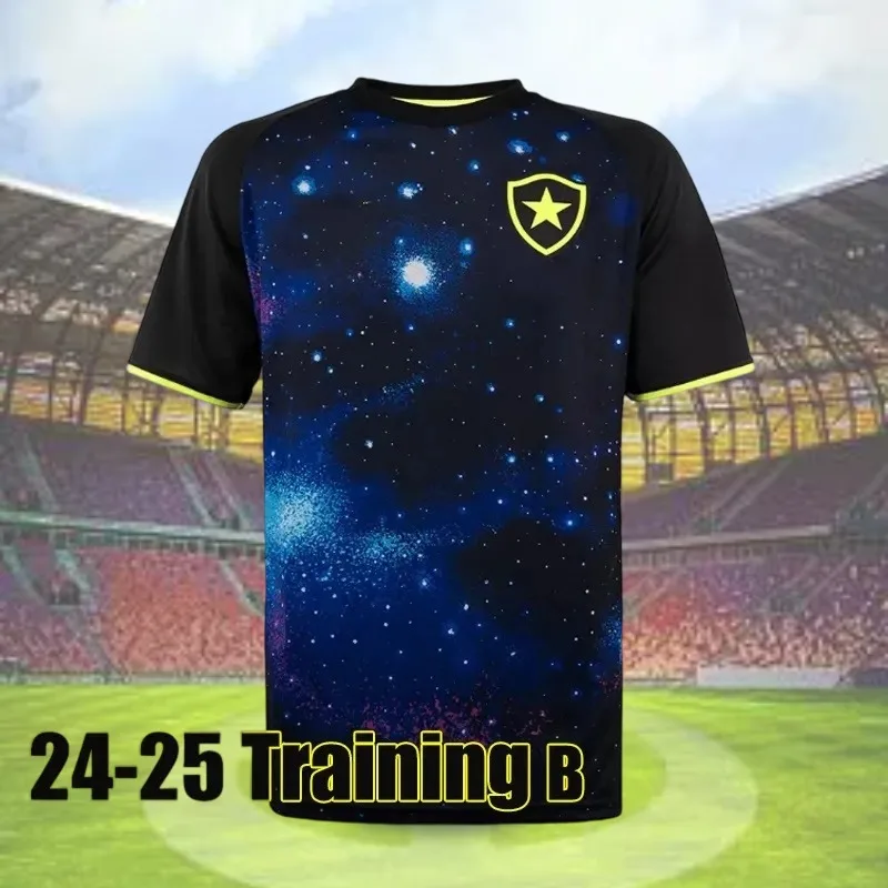 Kaus Pakaian Olahraga Sepak Bola Pria dan Wanita Dewasa Baru 25 Kaus Kasual Atasan Ukuran Besar Sejuk Cetak Digital 3D Botafogo