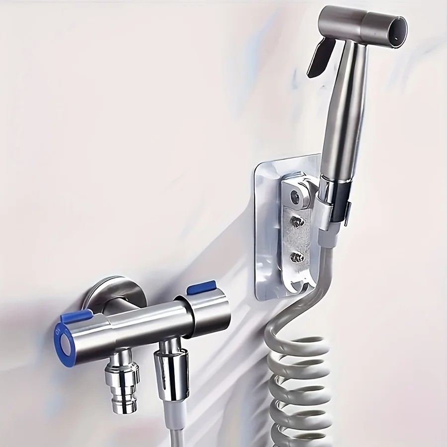 Bathroom 1 in 2 out Washing Machine Faucet Quick Opening Triangle Valve Faucet Accessory G1/2 Threaded Water Inlet