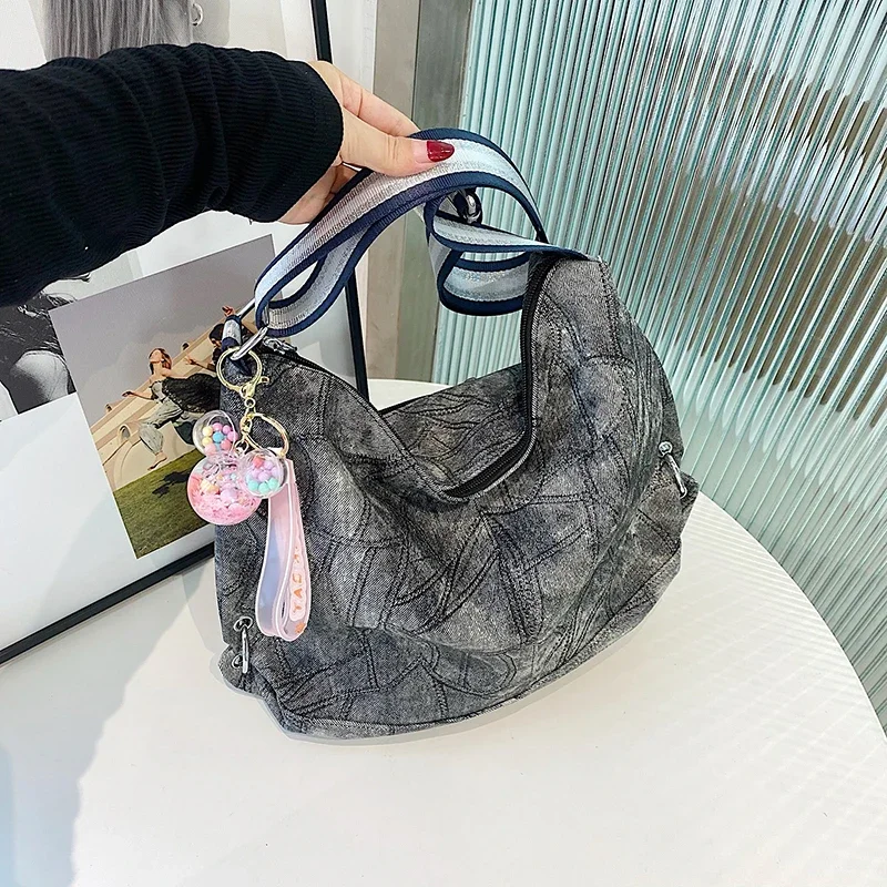 Good-looking Women's Shoulder Bag Denim Large Capacity Tote Bag Fashion Casual New Women's Bag lo más vendido 2024