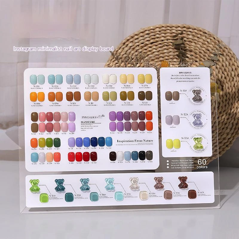 

New Acrylic Nail Art False Tips Display Board Nail Gel Polish Showing Shelf Nail Color Display Stand Manicure Accessories