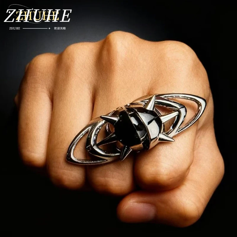 

Unique Orb Claw Ring - Fashionable Jewelry Accessories for Men Women, Edgy Spiked Finger Jewelry, Standout Event Jewelry for Spe