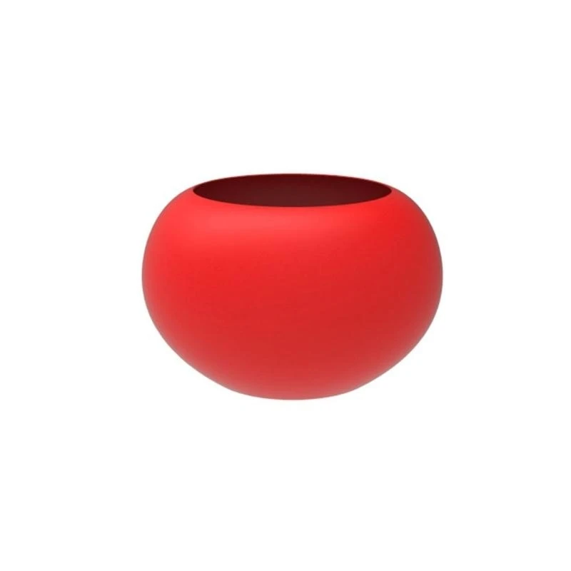 L9NB Spherical Flower Pot Home Decor Metal Iron Planter Red Berries Holly Container