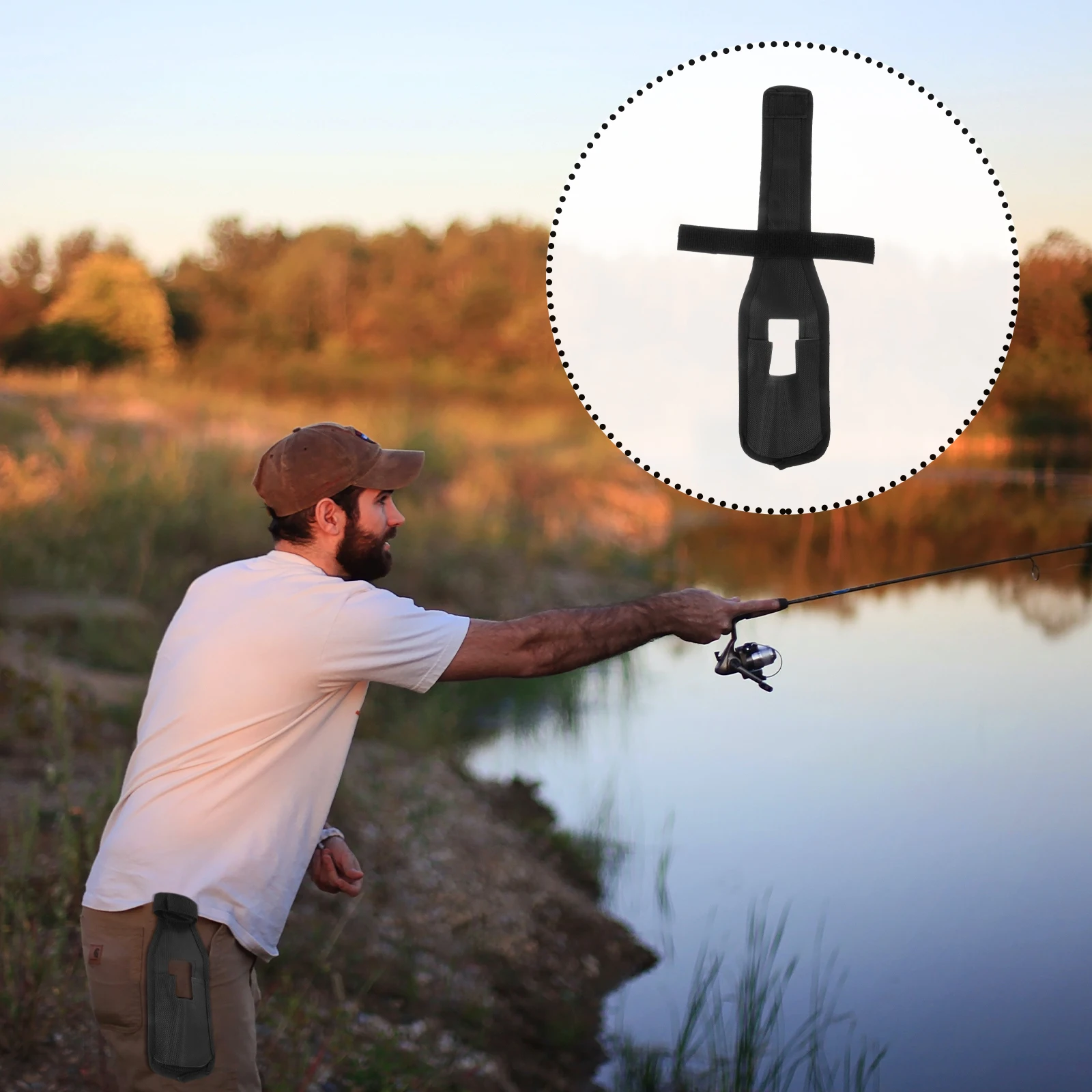 

Fishing Rod Bag Universal Nylon Pouch Portable Gear Waterproof Travel Supplies Storage Outdoor Enthusiast Fishing Tool Long Use