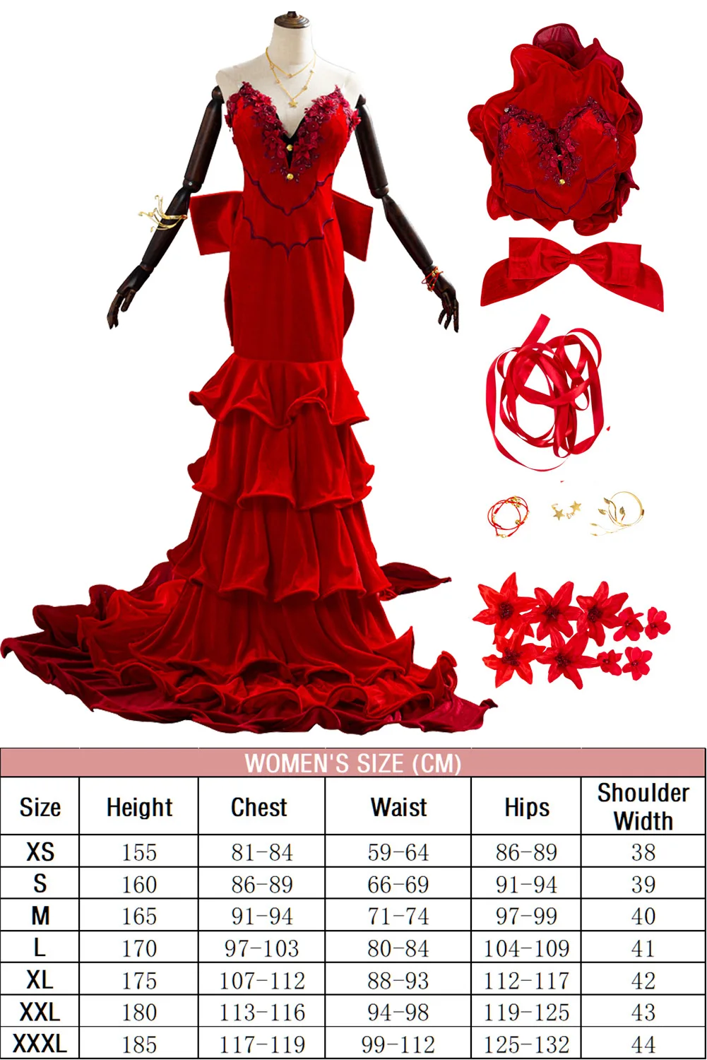 strapless open back dress Gvavaya Game Cosplay Final Fantasy VII Aerith Cosplay Costume Aerith G