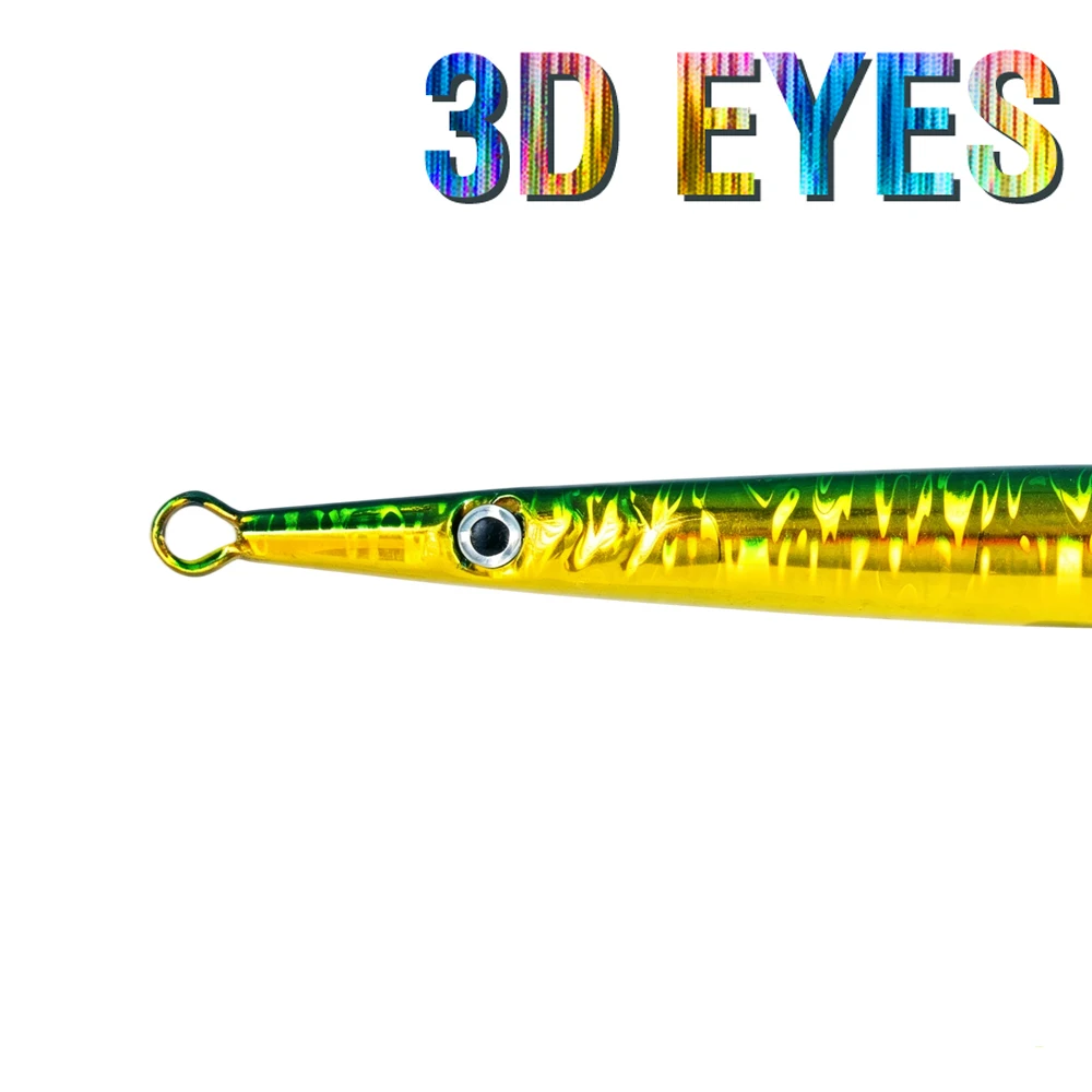 1 Stück Schnell Sinkender Shore-Jigging Angelköder Metall-Köder Speed-Jigging Künstlicher Harter Köder mit Doppelhaken – Detail 6