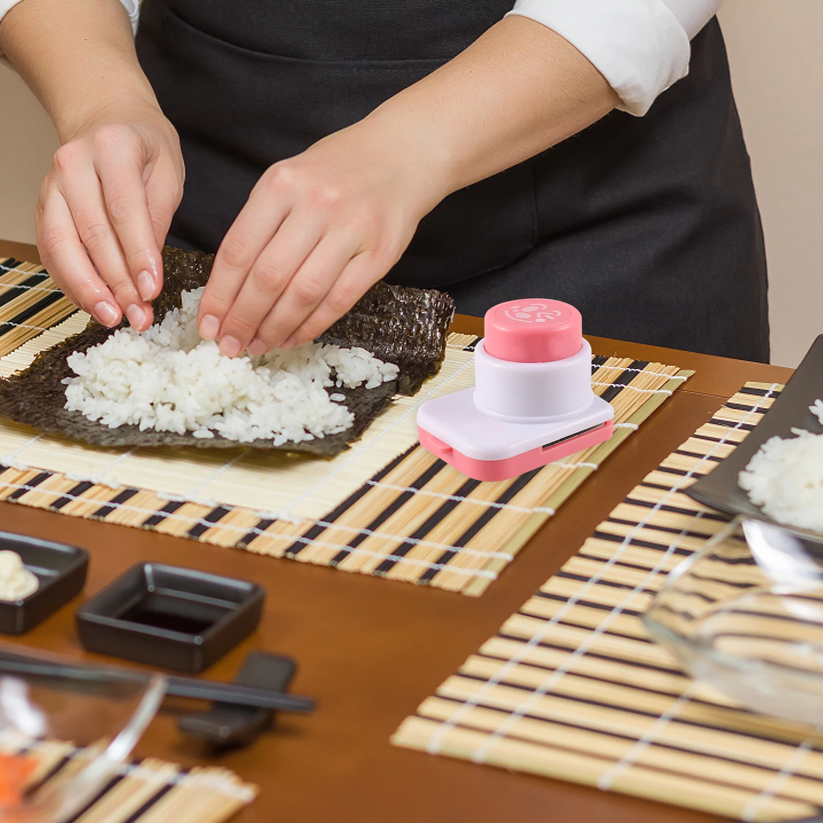 

Rice Ball Mold Bento Decorating Nori Pressing Maker Onigiri Mould DIY Sushi Tools Cartoon Shape Easy Clean Nonstick Practical