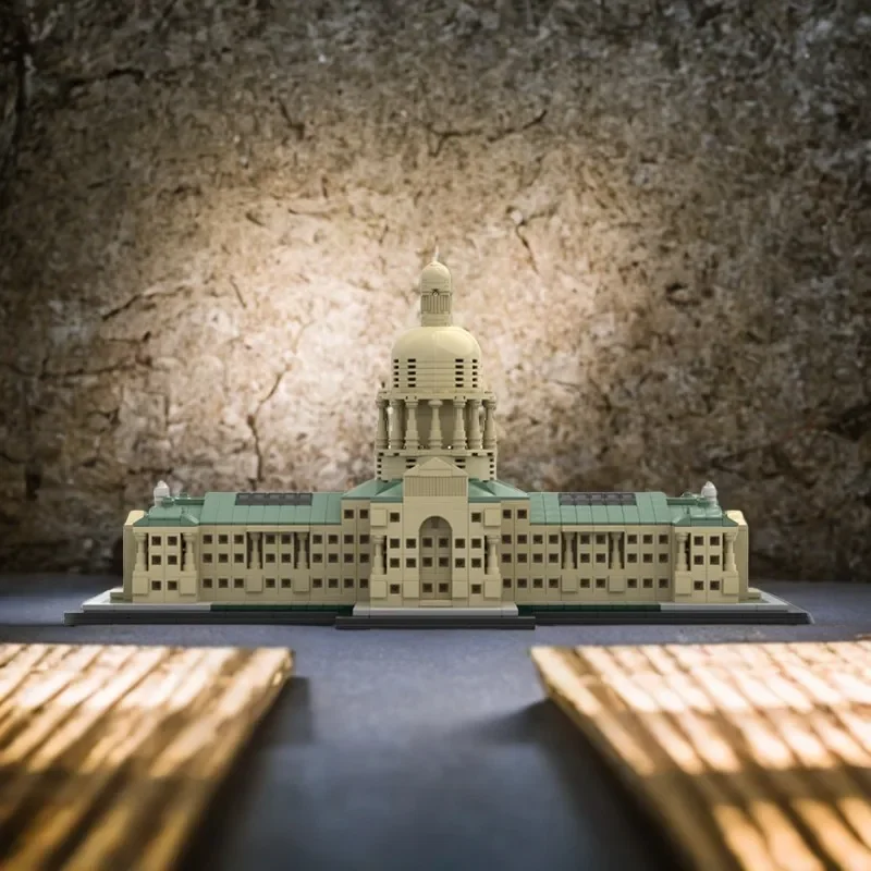 

1546 шт., строительные блоки на заказ Texas States Capitols, креативная развивающая игрушка MOC, строительный подарок для детей, день рождения, Рождество