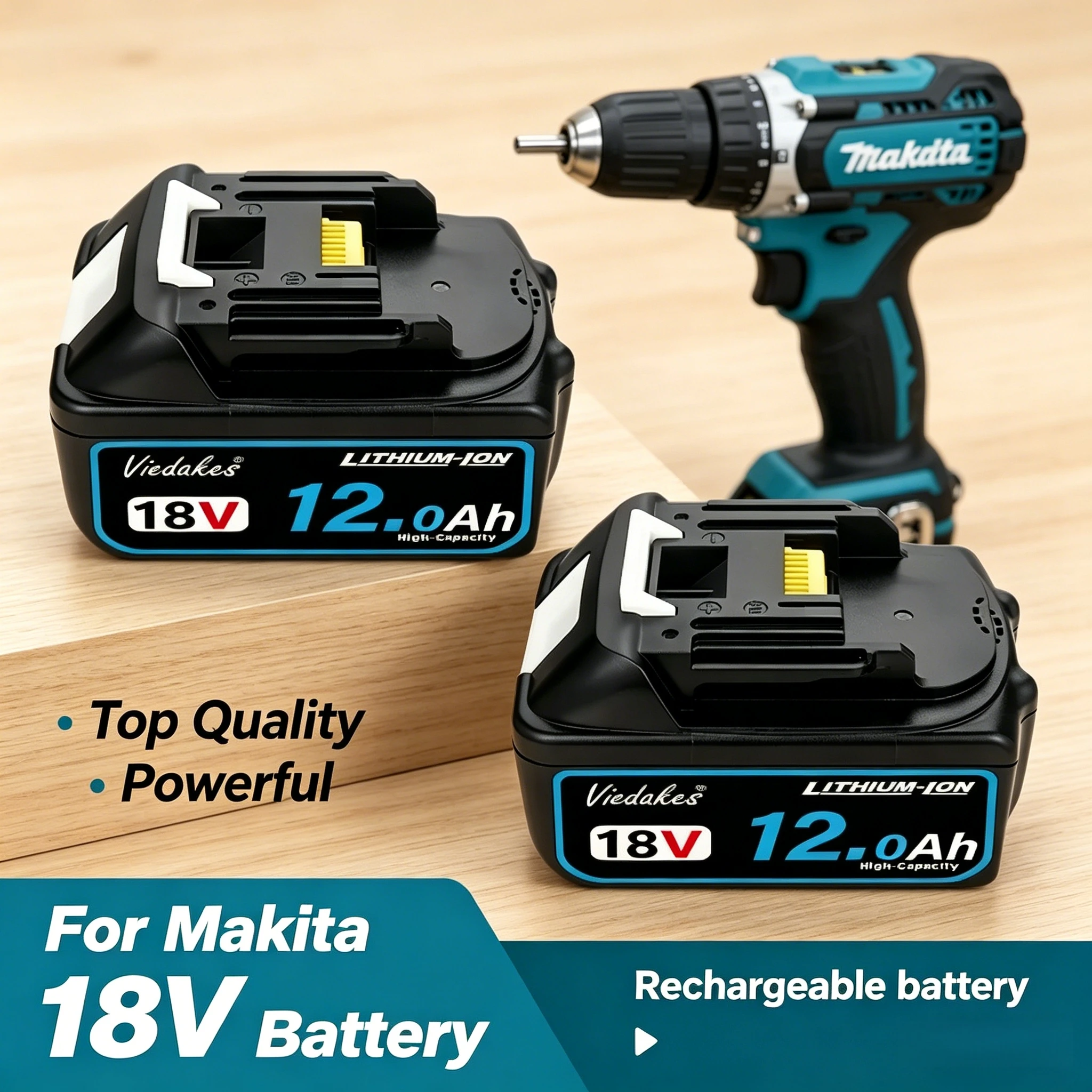 

Authentic for DHP485/DHP486 BL1850B BL1860 BL1840 for Makita 18v battery&Charger 18v Replacement Power Tool Batteries with BMS