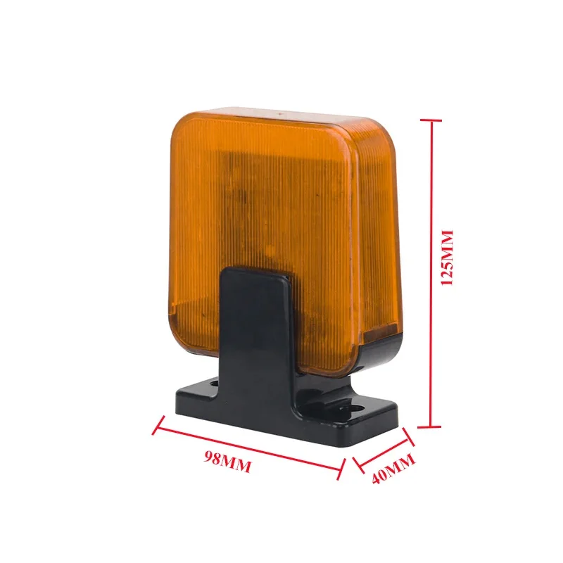 Universal 12V-265V Outdoor LED Signal Alarm Light Strobe Flashing Light Wall Mount Emergency Warning Lamp for Gate Opener