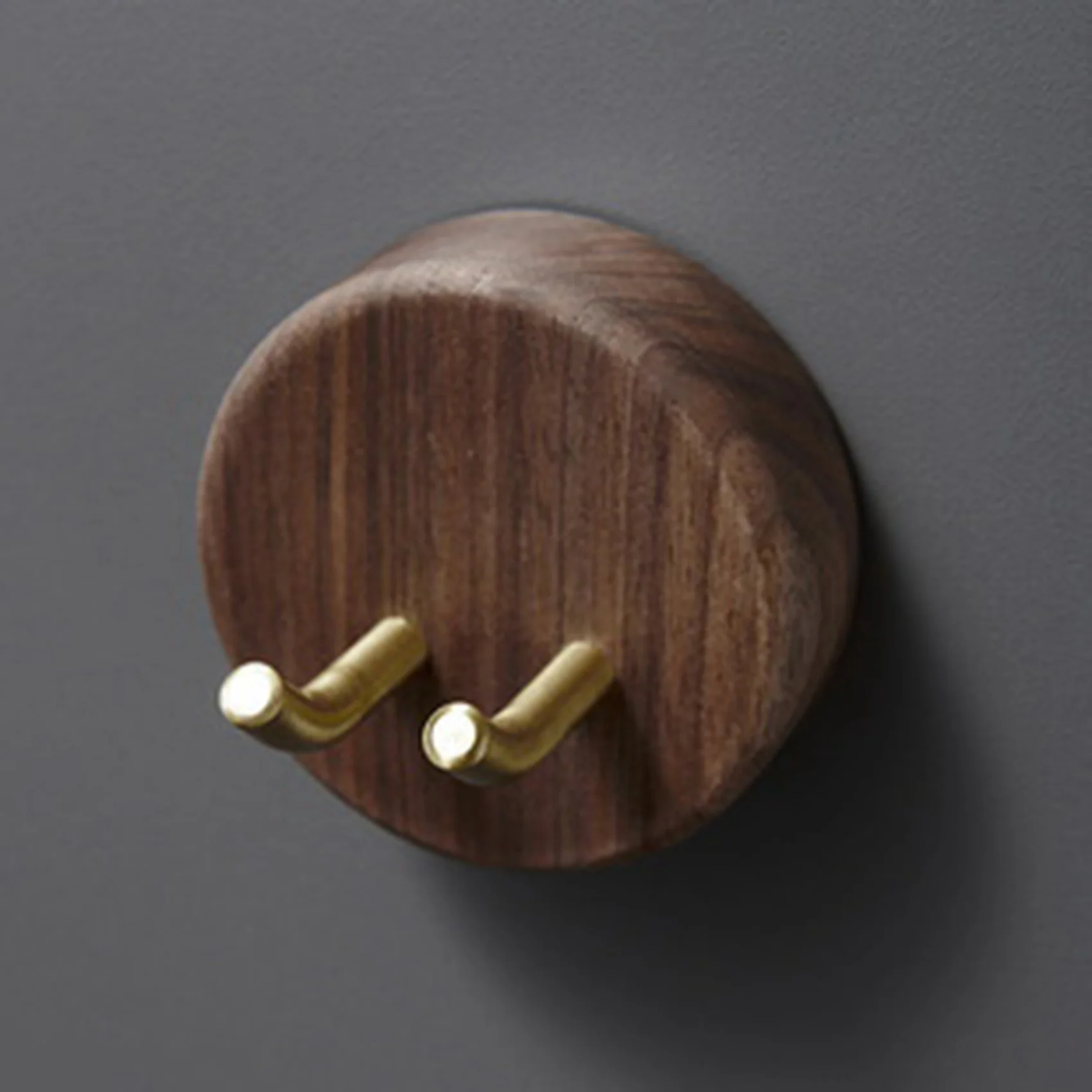 El nuevo juego de soporte para secador de pelo montado en la pared para soporte de madera maciza accesorios de baño estante organizador B