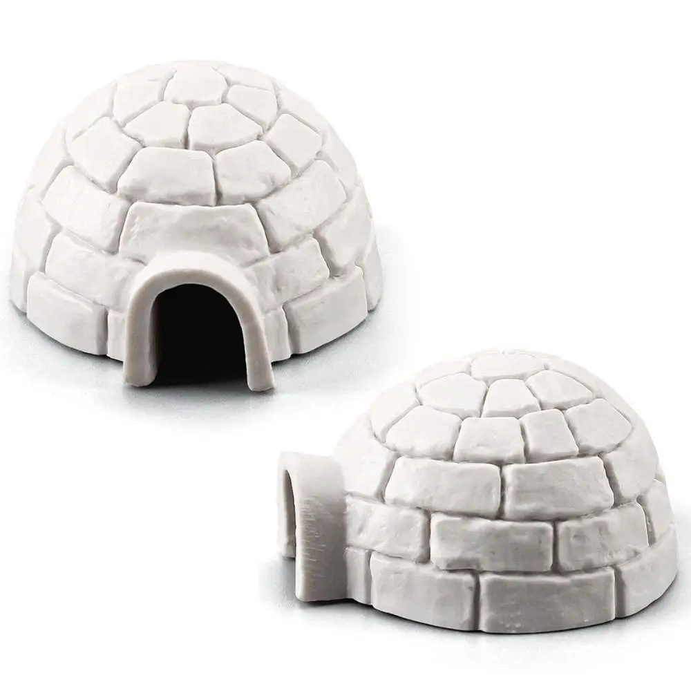 Ornament Realistic Igloos Model North Pole Bear Arctic Figures Toy Christmas Tree Figurines Set Architecture Model