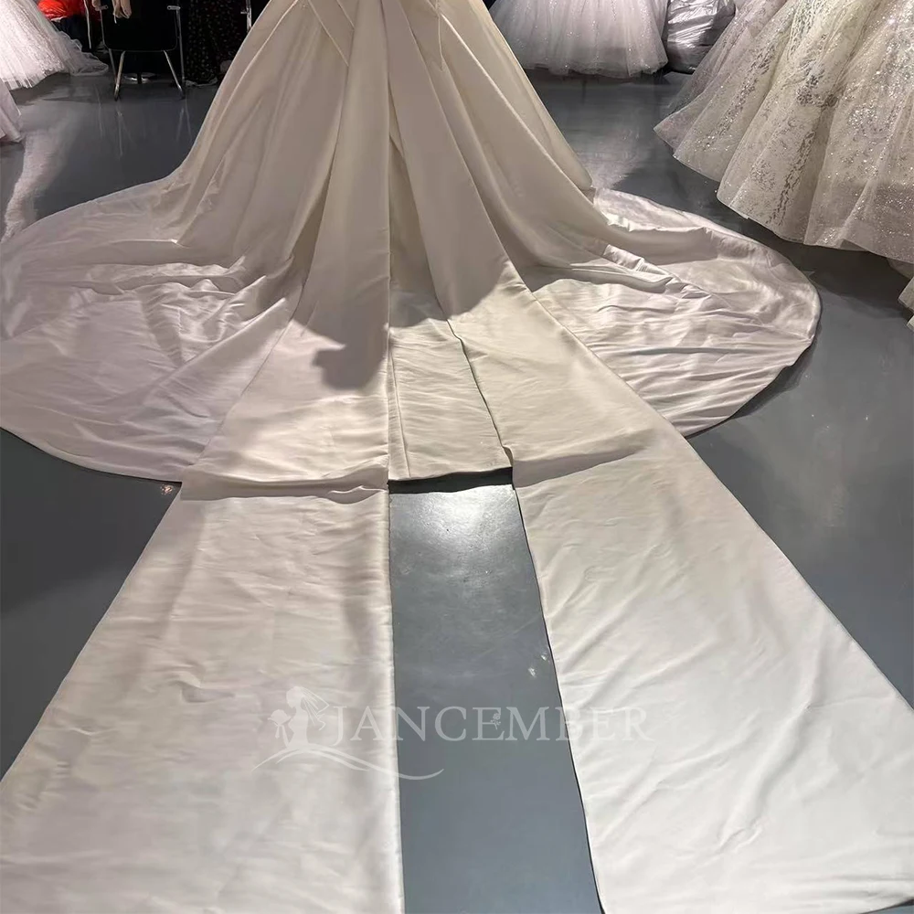 فستان زفاف عتيق بأكمام طويلة من الدانتيل مخصص ثوب حفلة بأربطة من الخلف فساتين زفاف الأميرة Vestido De Noiva #6