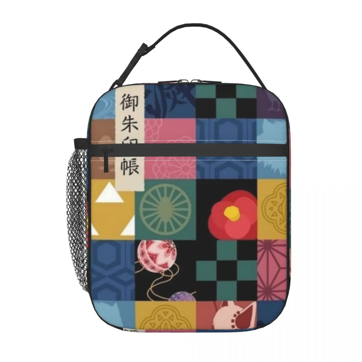 Demon Slayer Thermal Insulated Lunch Bag Women Kimetsu No Yaiba Resuable Lunch Tote for Outdoor Picnic Multifunction Food Box