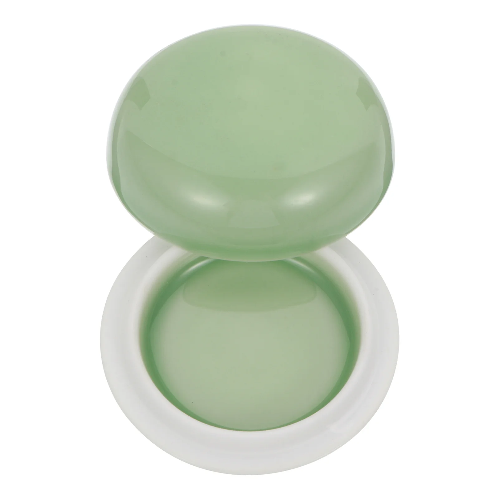 

Ceramic Inkpad Box Red Seal Inkpad Box Portable Inkpad Container Vintage Inkpad Case