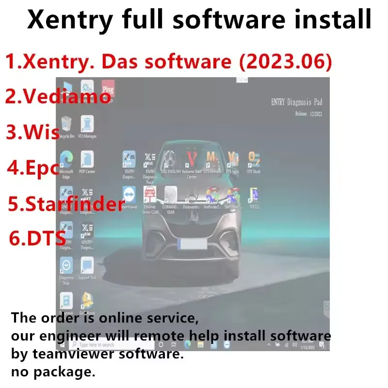 Software xentry DAS de 2023,09 MB STAR sd C4C5C6, instalación o actualización en línea, 2023,09 das vediam.o D T.S W I.S EPC st