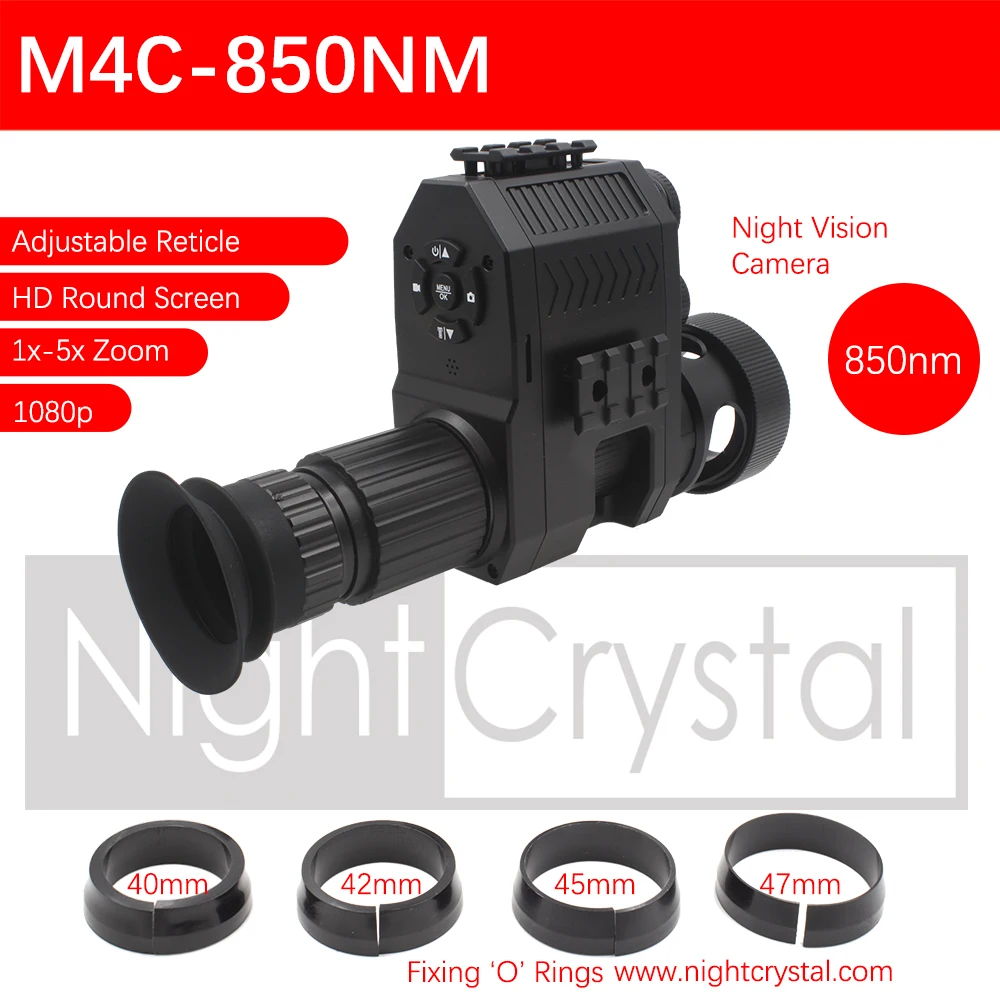 Megaorei NK007 Plus 4B Telescoop Zicht Verrekijker Monoculaire Add-on Jacht Nachtzicht Scope Camera Video 1080p HD 850NM 940NM