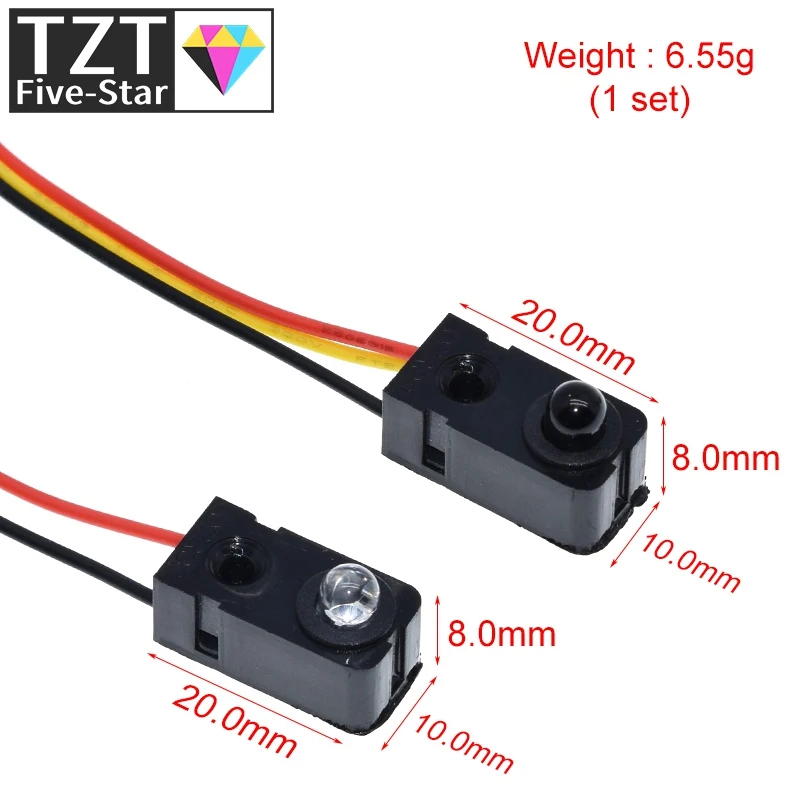 1pair Infrared tube Transmissive  Correlation photoelectric switch Infrared sensor QT30CM Detection distance for arduino