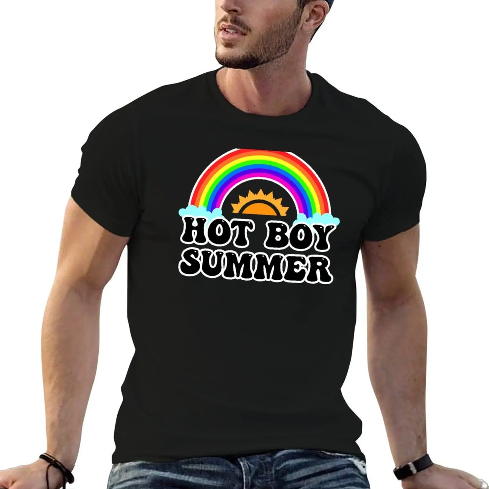 

HOT BOY SUMMER - Let them STARE – FUN GAY PRIDE rainbow – lqbtqia PRIDE – I like girls I like boys - HOT GAY T-Shirt