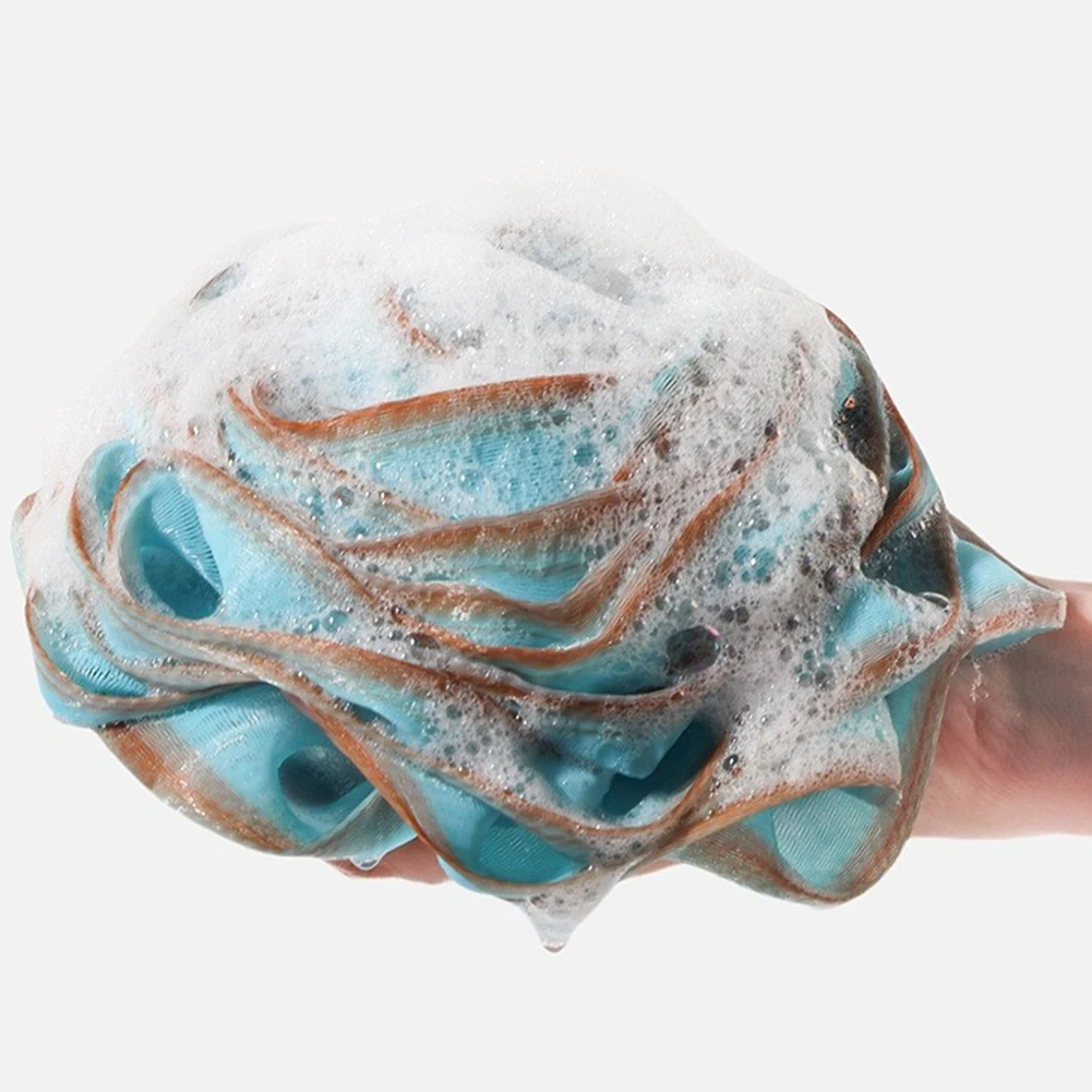 

3pcs Bath Puff Rose Shape Loofah Bath Sponge Set Extra Large Soft Mesh Body Scrubber Puff Gentle Exfoliating Shower Ball