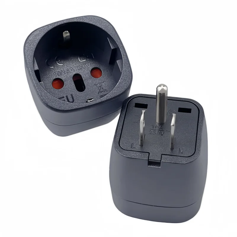 AU Australian CN China AC Power Electric Plug To EU Switzerland Italy Charging converter Plug   Travel Adaptor Adapter Converter