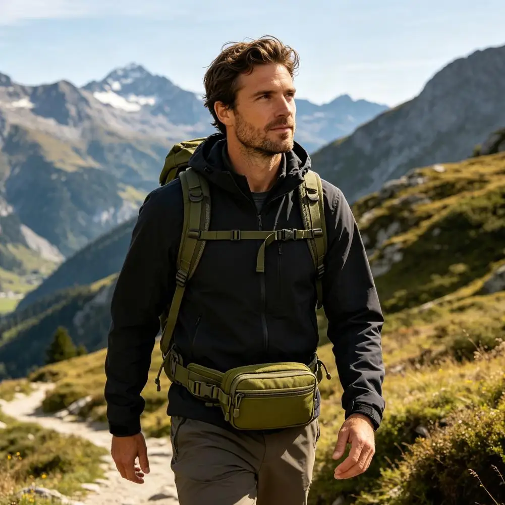 Fanny Pack with Holster Concealed Carry Fanny Pack Men Women Pistol Pouch CCW Drop Down Holster Waist Bag for Running Hiking