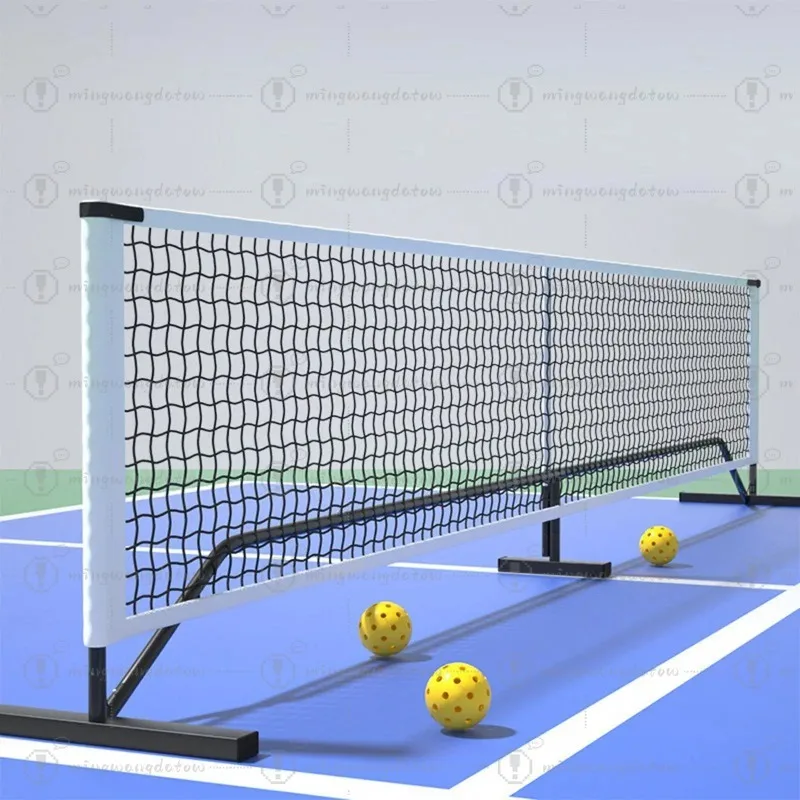 Portable Pickleball 22ft Adjustable Height with Metal Frame Stand Detachable Sports Net for Party Game Training Backyard Indoor