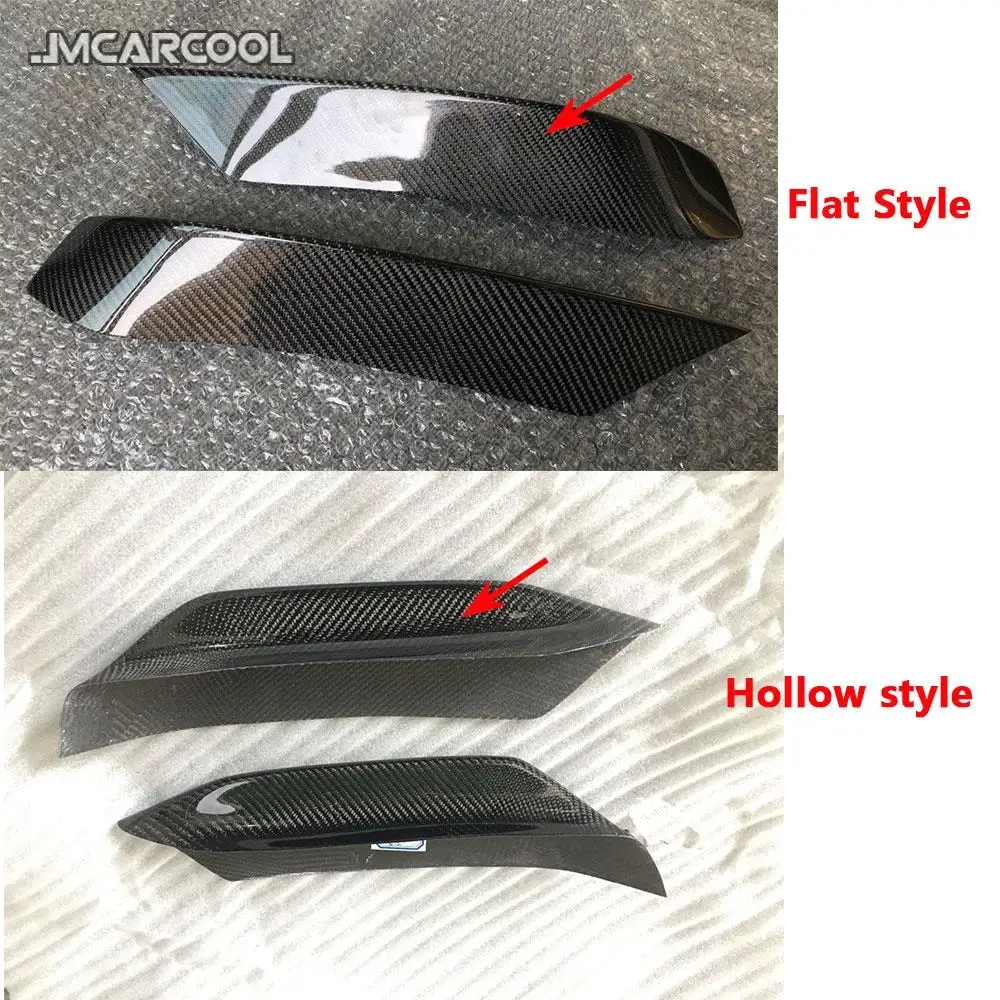 

Carbon Fiber Front FogLamp Corner Splitters Covers Trim for BMW F80 M3 F82 F83 M4 2014-2018 Eyelids Strips Stickers