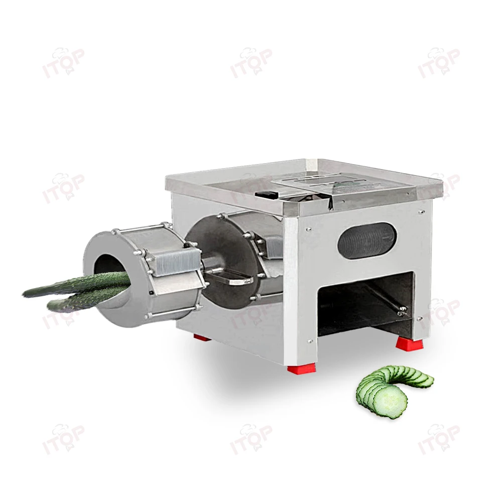 상업용 주방 쉐딩 기계, 슬라이싱 및 파쇄 기능, 2.5mm, 3mm, 4mm 옵션 교체 블레이드