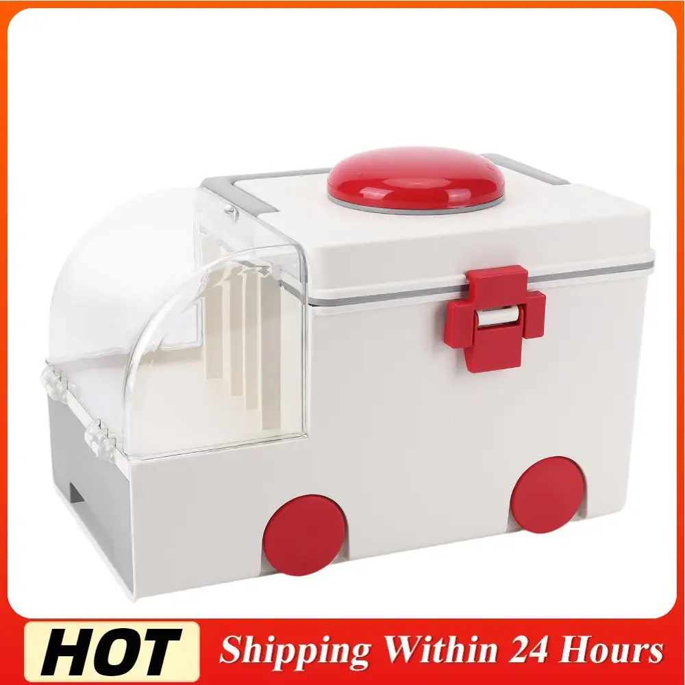 

Аптечка-органайзер для дома в форме автомобиля, большая емкость, пластиковый контейнер для хранения медикаментов с классификацией по категориям, для декора комнаты