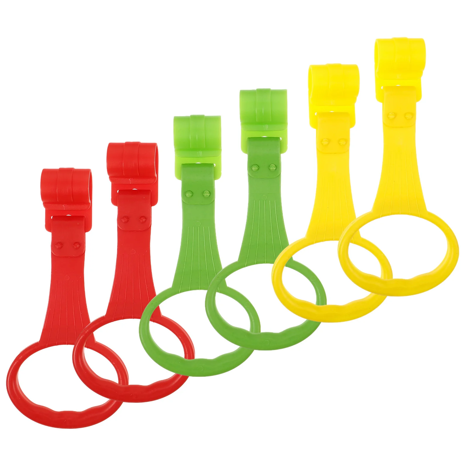 

6Pcs Infant Playpen Ring Baby Cot Hanging Rings Baby Stand Up Rings Toddler Pull Up Tool Tools