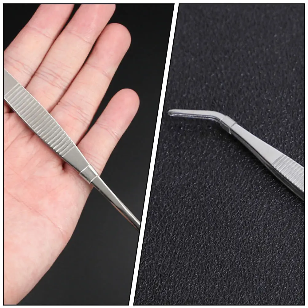 

6Pcs Stainless Steel Tweezers Compact Garden Tool Durable Lightweight Ergonomic Comfortable Handle Suitable Succulent Bonsai