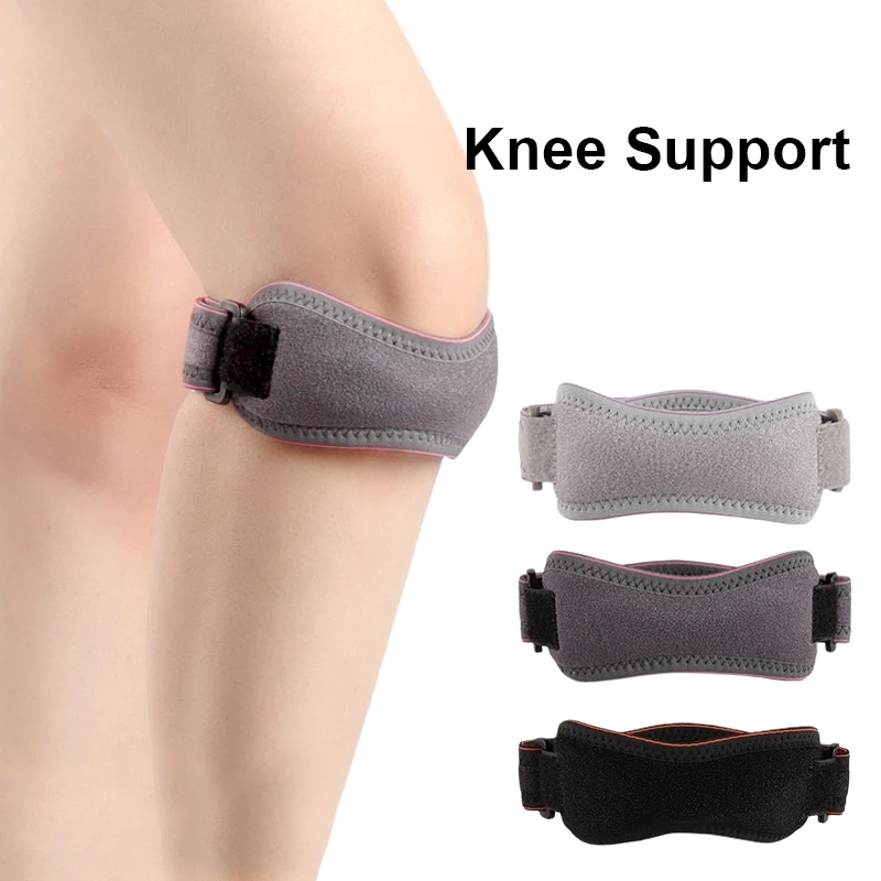 

1PC Sports Patella Brace Adjustable Strap Knee Pads Knee Protective Gear for Running Cycling Gym Basketball Volleyball Protector