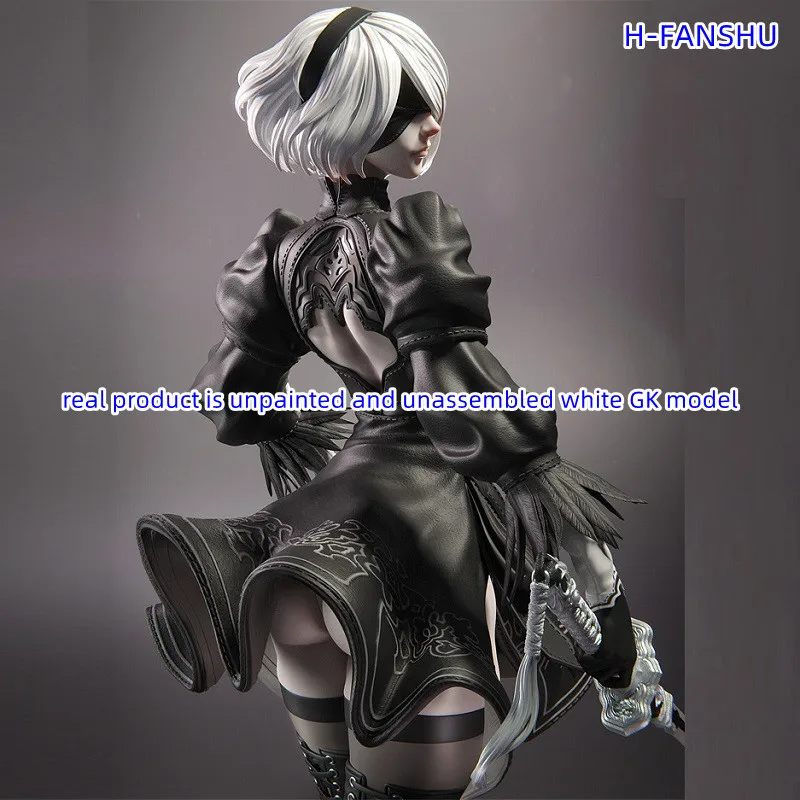 Hfanshu GK 모델 2B 피규어 개레이트 키트, 도색되지 않은 단순한 모델, 3D 인쇄 제품 판매 조립