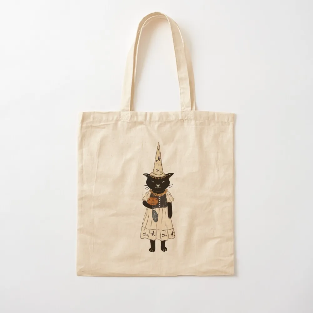 حقيبة حمل على شكل قطة مخيفة، حقيبة هدايا بشاشة، حقائب بقالة قابلة لإعادة الاستخدام، حقيبة قماشية