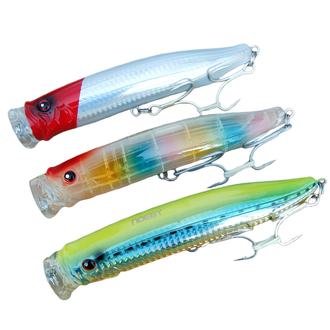 

Noeby 3 шт. 15 см 55 г приманки-попперы для рыбалки, поверхностные воблеры 9246, жесткие искусственные приманки для морской рыбалки