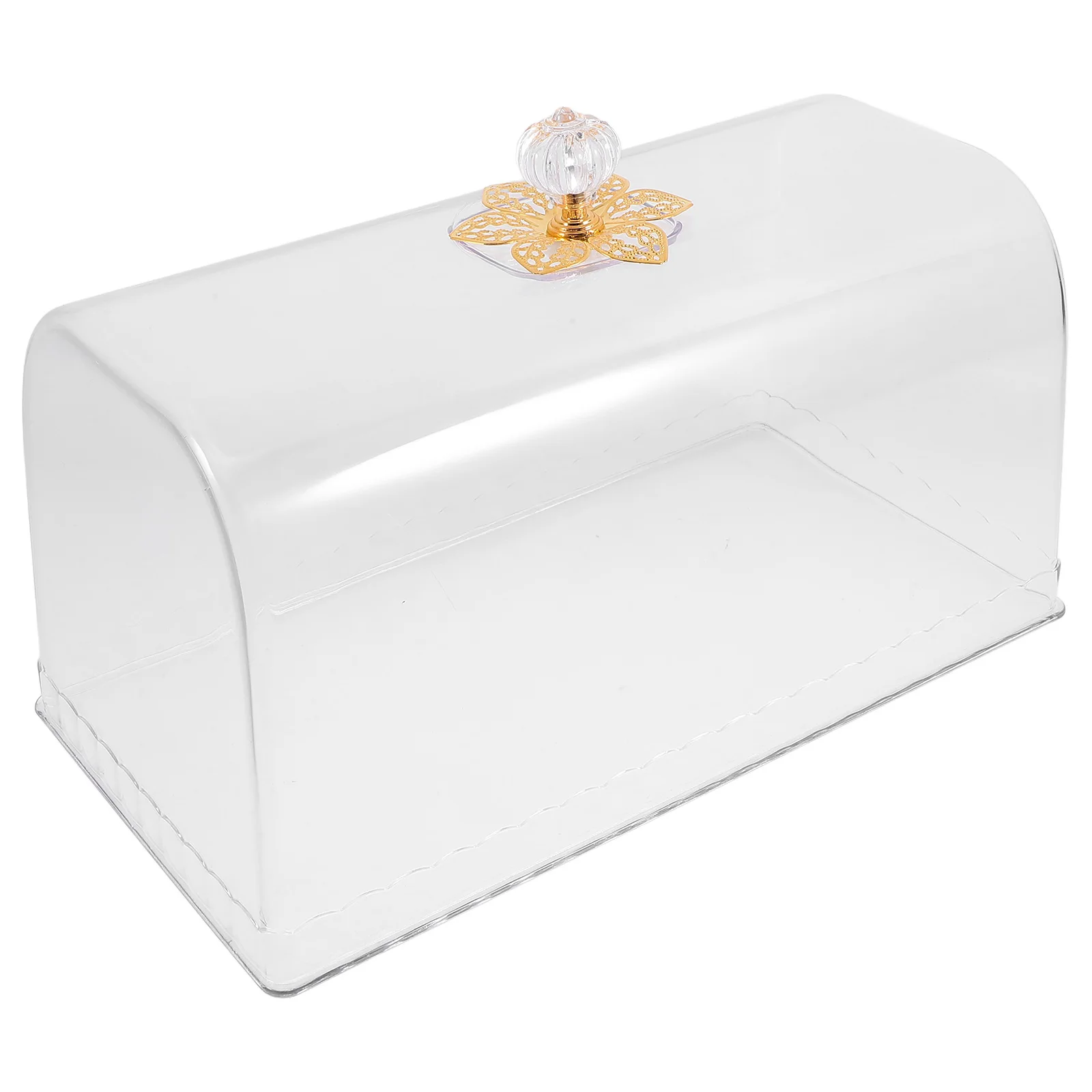 

Rectangular Cake Cover Clear Food Dome 26x24x13 5cm Transparent Protective Lid Stylish Easy Clean Reusable Plastic Covers