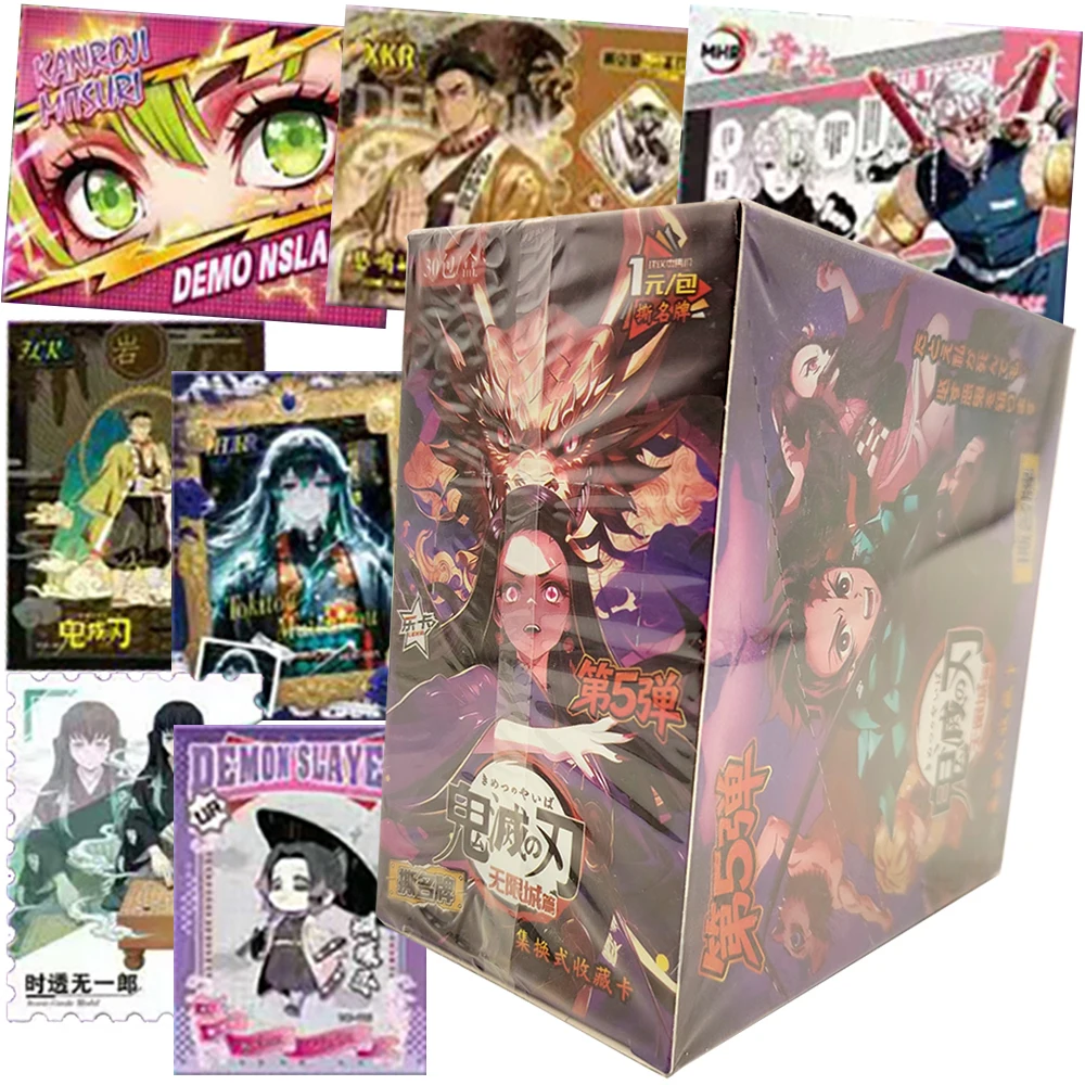 

Demon Slayer Collection Card Passion Battle Fantasy Anime Creative Peripheral Exquisite Comic Card Festival Party Family Gifts