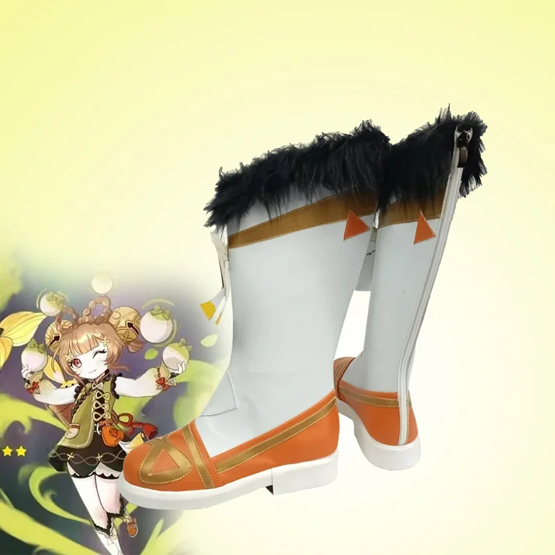 Sapatos personalizados Genshin Impact Game para mulheres, Botas Cosplay, Novo
